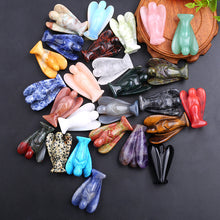 Load image into Gallery viewer, Carved Crystal Angels